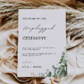 緑の差し結婚込み式のサイン 招待状