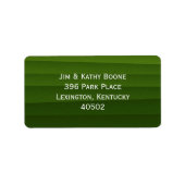 緑の差出人住所大 ラベル (正面)