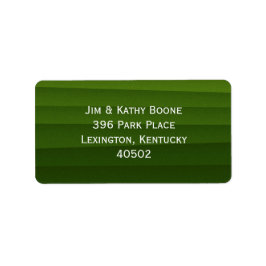 緑の差出人住所大 ラベル