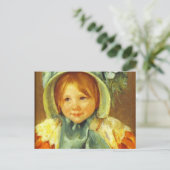 緑の帽子のサラ。1901年頃、メアリー・カサット ポストカード (スタンド正面)