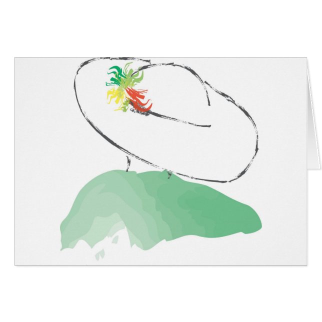 緑の帽子の女性 (正面横)