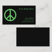 緑の平和シンボル 名刺 (正面/裏面)