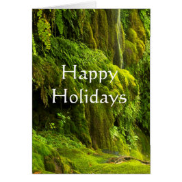 緑の幸せな休日の滝