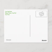 緑の幽霊ルースターはがき ポストカード (裏面)