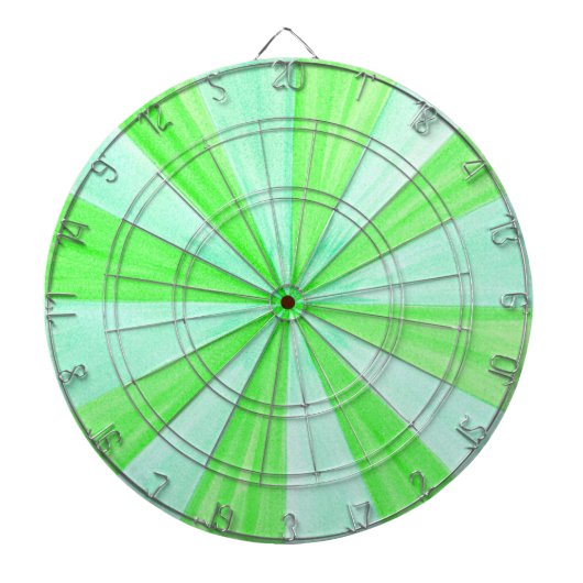 緑の幾何スポークパターンDartBoardのシェード ダーツボード (正面)