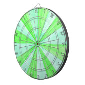 緑の幾何スポークパターンDartBoardのシェード ダーツボード (正面右)