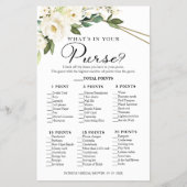 緑の幾何学的あなたの財布ゲームの中にあるものを チラシ (正面)