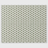 緑の幾何学的な尖ったモダン星 ラッピングペーパー (フラット)