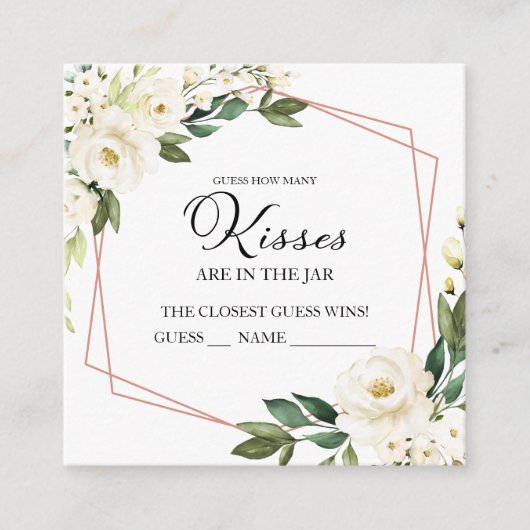 緑の幾何学的な推測キスカードの数 エンクロージャーカード (正面)