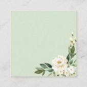 緑の幾何学的な推測キスカードの数 エンクロージャーカード (裏面)