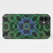 緑の幾何学的な歯車パターン ケースメイト iPhone 5 Case-Mate iPhoneケース (裏面(横))