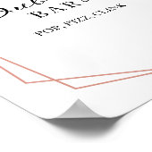 緑の幾何学的な泡状バーポップ・アートのFizz Clinkサイン ポスター (角)