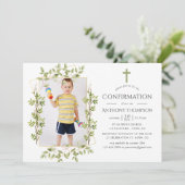 緑の幾何学的な確認 招待状 (スタンド正面)