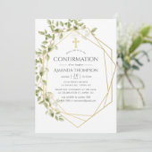 緑の幾何学的な確認 招待状 (スタンド正面)