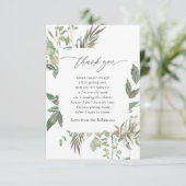 緑の幾何学的な赤ちゃんシャワー サンキューカード (スタンド正面)