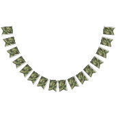 緑の幾何学的な迷彩迷彩柄 バンティングフラッグ (全)