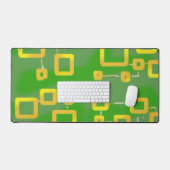 緑の幾何学的デスクマット デスクマット (キーボード&マウス)