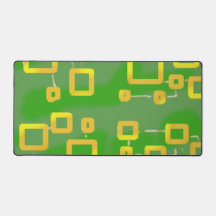 緑の幾何学的デスクマット