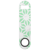 緑の幾何学的パターン スピード栓抜き (正面)