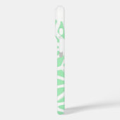 緑の幾何学的パターン Case-Mate iPhoneケース (裏面 / 左)