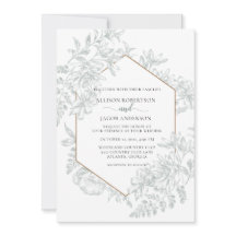 緑の幾何学的フローラを一結婚体に