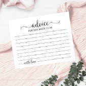 緑の幾何学的ブライダルシャワーアドバイスカード ポストカード