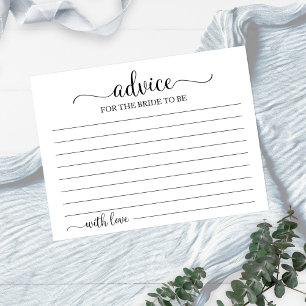 緑の幾何学的ブライダルシャワーアドバイスカード ポストカード
