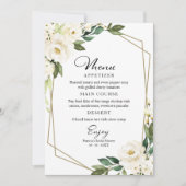 緑の幾何学的ブライダルシャワープレート 招待状 (正面)