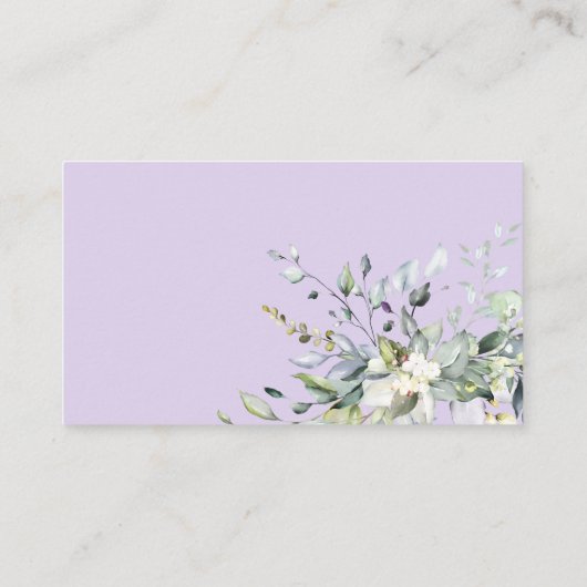 緑の幾何学的ブライダルシャワーレシピ要求En エンクロージャーカード (裏面)