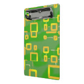 緑の幾何学的ミニクリップボード ミニクリップボード (アングル2)