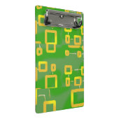 緑の幾何学的ミニクリップボード ミニクリップボード (アングル)