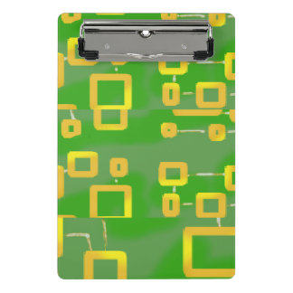 緑の幾何学的ミニクリップボード ミニクリップボード