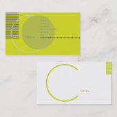 緑の幾何学的- Busihness 名刺 (正面/裏面)