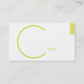 緑の幾何学的- Busihness 名刺 (裏面)