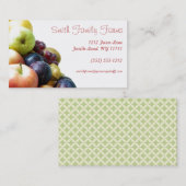 緑の幾何学背を生成するファームスタンド 名刺 (正面/裏面)