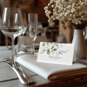 緑の座席表と書エレガント道 プレイスカード