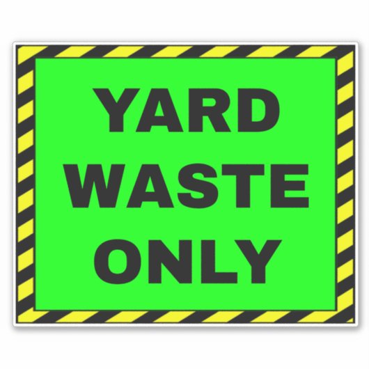 緑の庭のゴミ シール (正面)