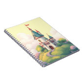 緑の庭園を備えた幻想的な城 ノートブック (右側)