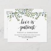 緑の庭恋は辛抱強く延期 ポストカード (正面/裏面)