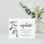 緑の庭,招待状日の更新,延期 ポストカード (スタンド正面)