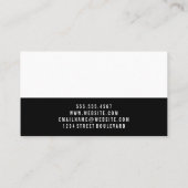 緑の建物アイコン 名刺 (裏面)