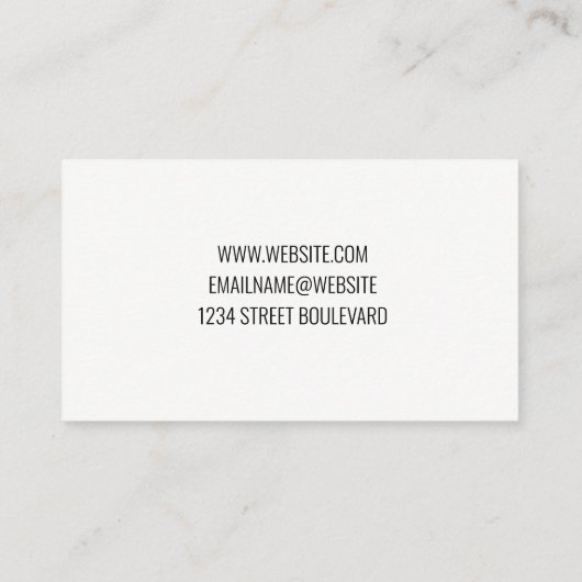 緑の建物アイコン 名刺 (裏面)