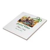 緑の弓の喜ぶビベス家族の写真名を追加 タイル (側面)