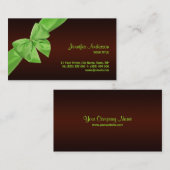 緑の弓名刺 名刺 (正面/裏面)