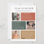 緑の弓 現代の年鑑 家族写真 シーズンカード (裏面)