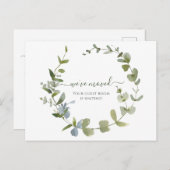 緑の引っ越しました水彩発表 ポストカード (正面/裏面)