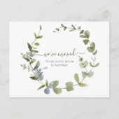 緑の引っ越しました水彩発表 ポストカード (正面)