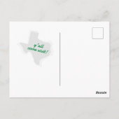 緑の引っ越しました-点々のあるテキサス州移動 ポストカード (裏面)