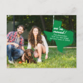 緑の引っ越しました-点々のあるテキサス州移動 ポストカード (正面)