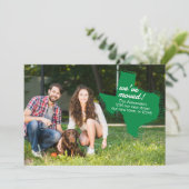 緑の引っ越しました-点々のあるテキサス州移動 案内状 (スタンド正面)